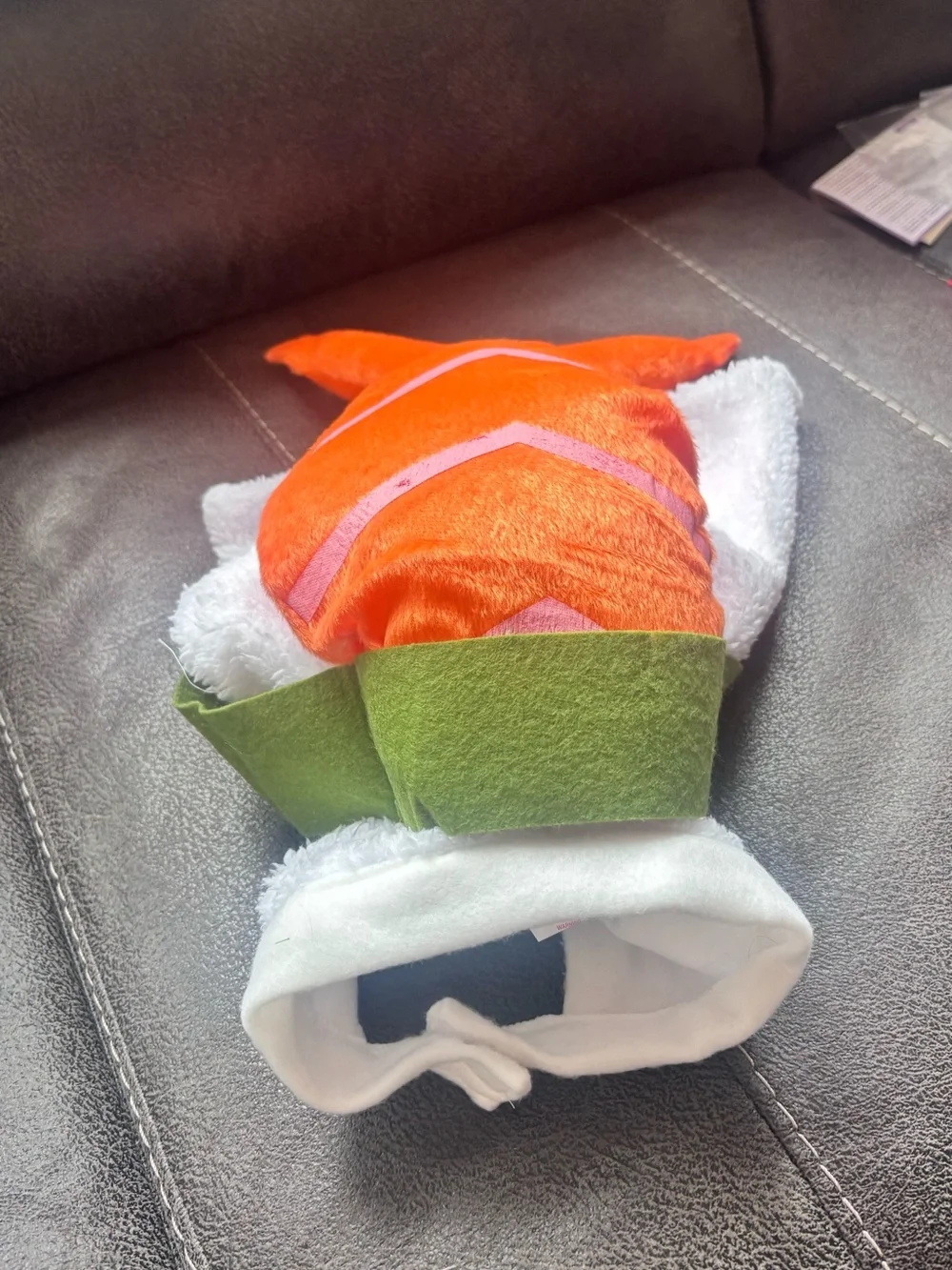 Dog Orange Plush Sushi/Fish Halloween Costume